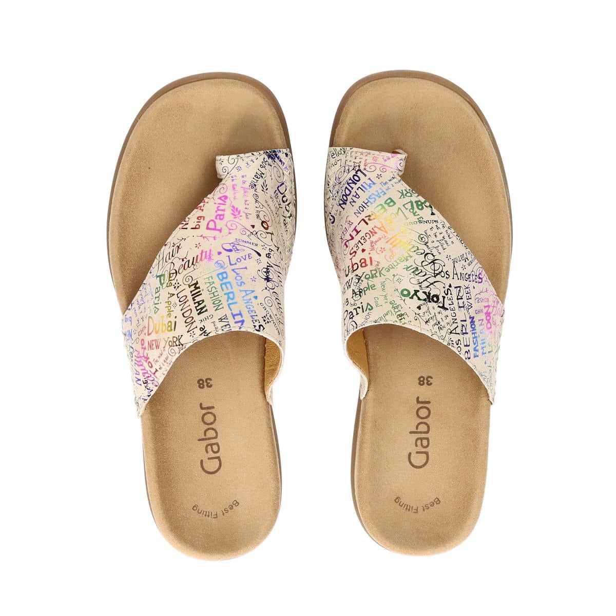 accessoires munt regio Gabor women's leather slippers - beige | Robel.shoes