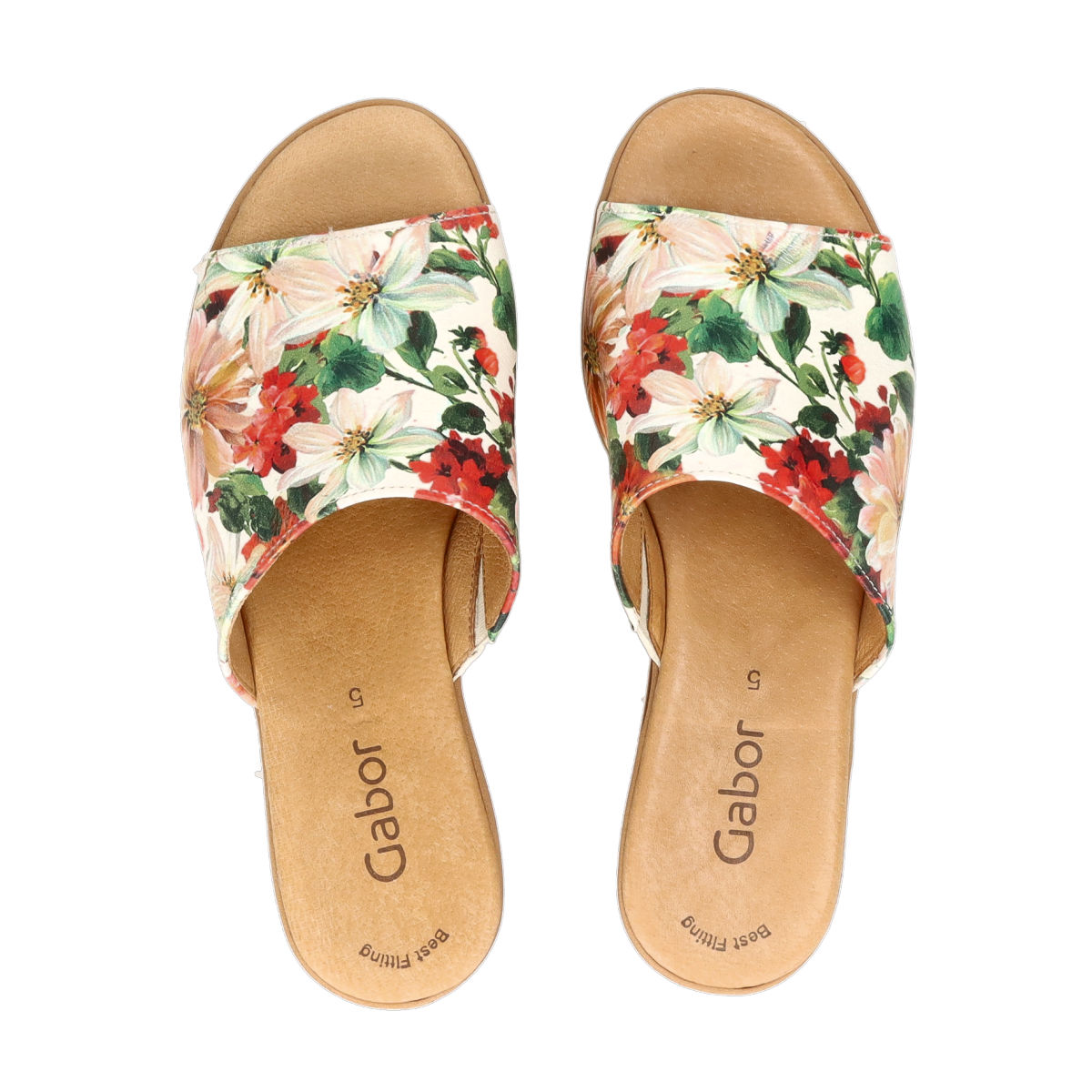Skjult flåde Milestone Gabor women's leather slippers - multi/coloured | Robel.shoes
