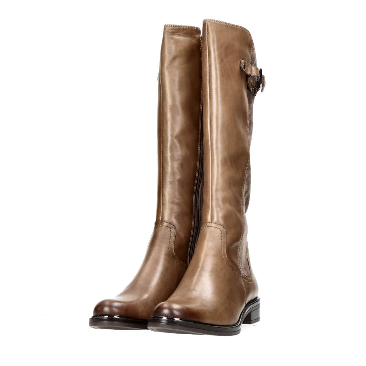 Caprice women´s zippered winter boots - brown