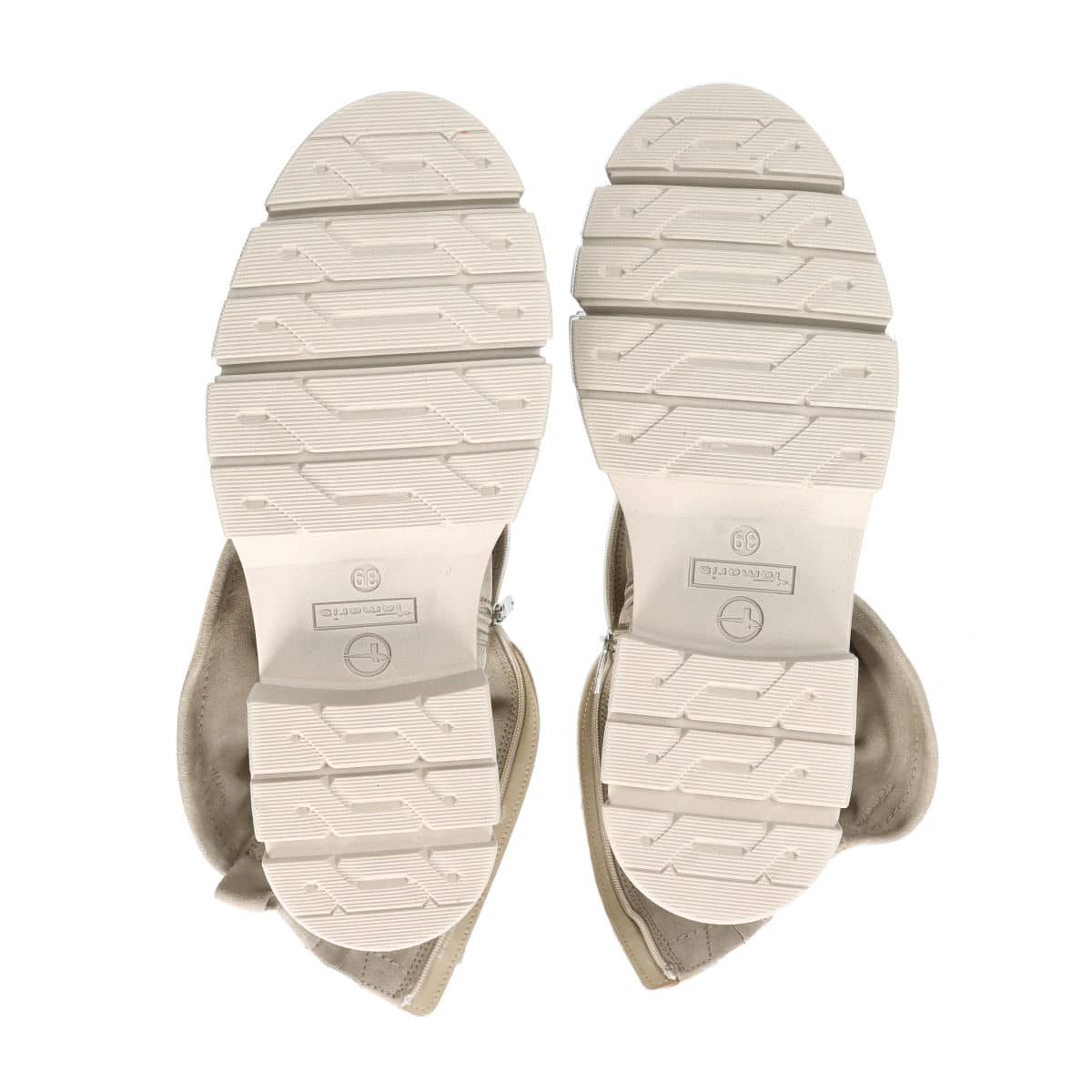 Tamaris women's zipper boots - beige | Robel.shoes