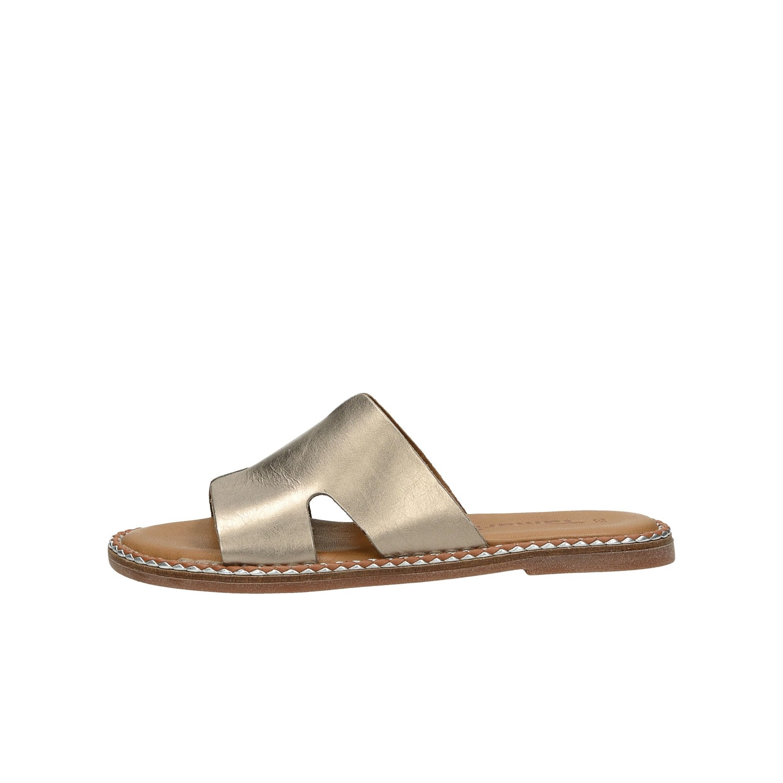 omzeilen of krijgen Tamaris women´s leather slippers - silver | Robel.shoes