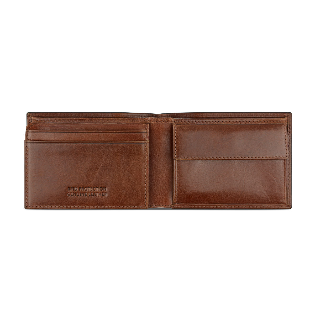 Bugatti men\'s cognac leather brown - wallet