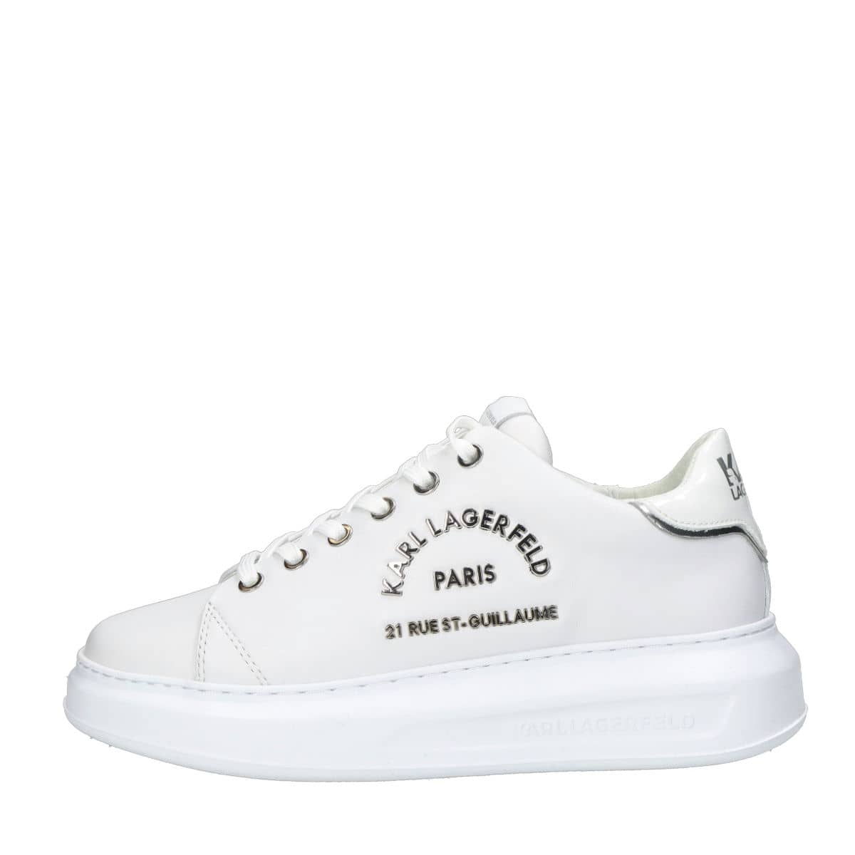 Karl Lagerfeld women´s fashion lace-up sneakers - white | Robel.shoes