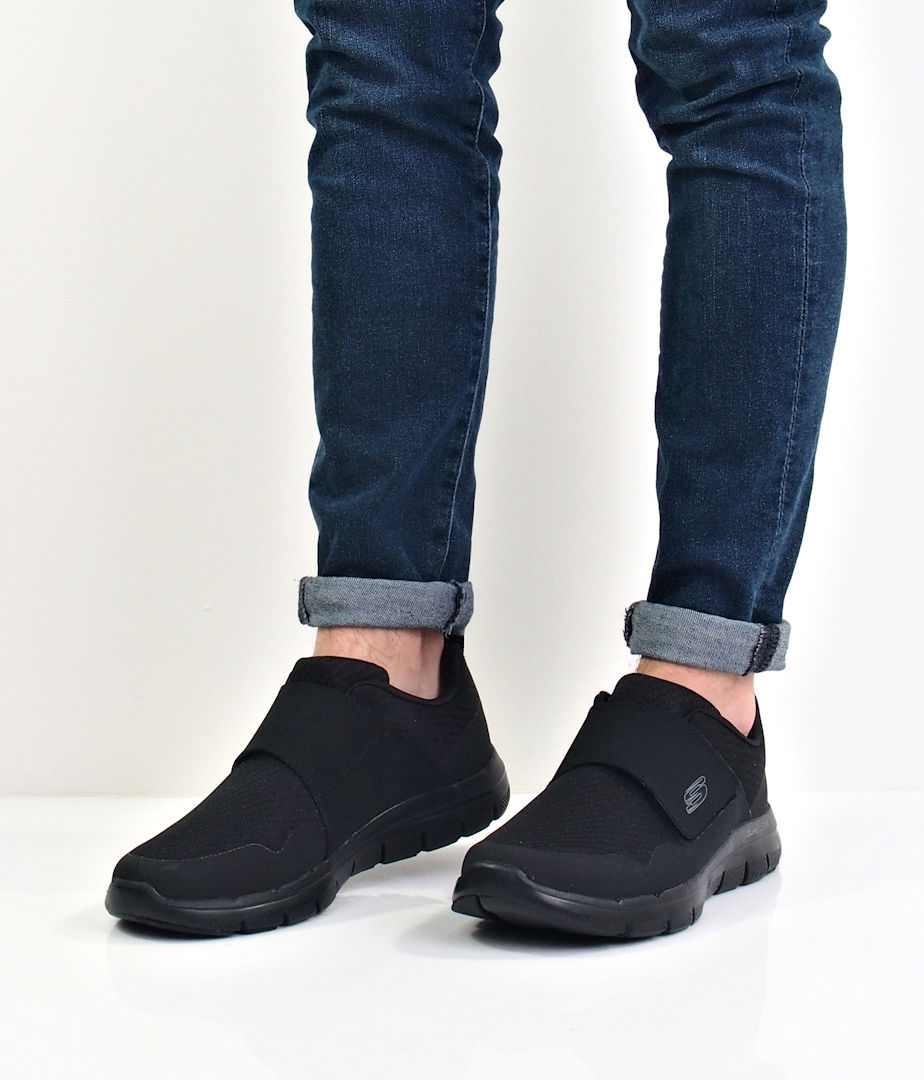 Skechers slip on mens jeans sale