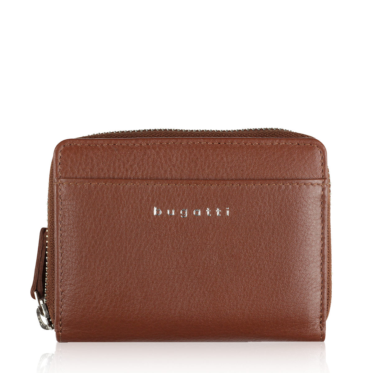 Small Zip Wallet, Cognac