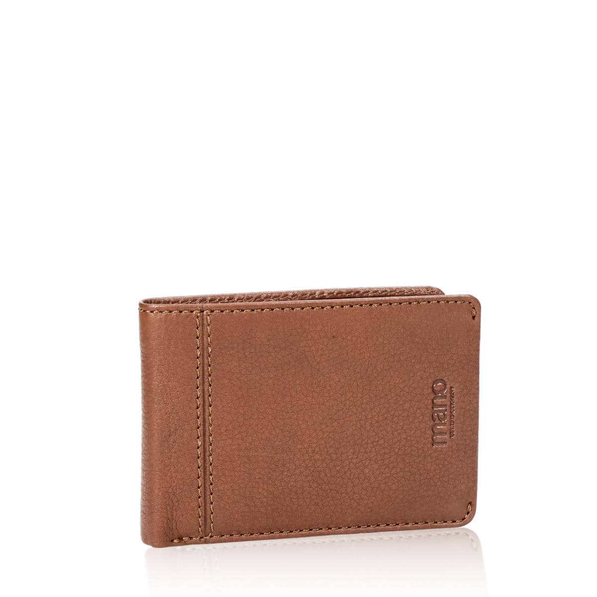 Leather Wallet - Brass zipper wallet with draft-8 logo. Men gift 👝