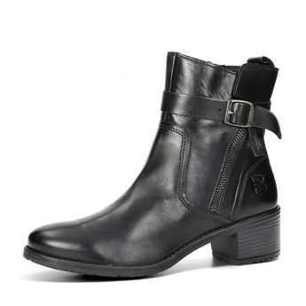 BAGATT women's leather ankle boots with zipper - black