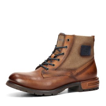 Bugatti men's winter ankle shoes - cognac brown