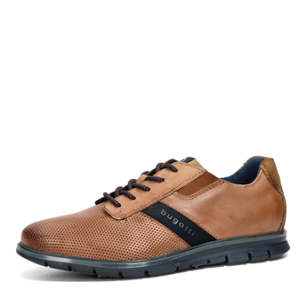 Bugatti men&#039;s elegant sneaker - cognac brown