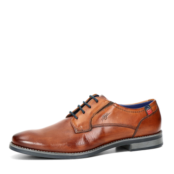 Bugatti men&#039;s leather formal shoes - cognac brown