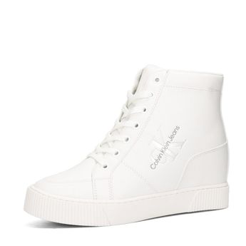 Calvin Klein women's stylish ankle sneaker - white