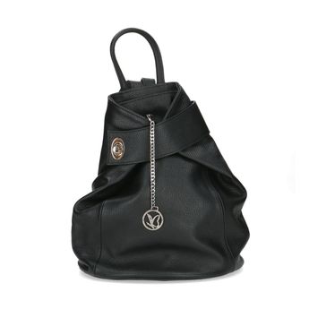 Caprice Women&#039;s Leather Backpack - Black