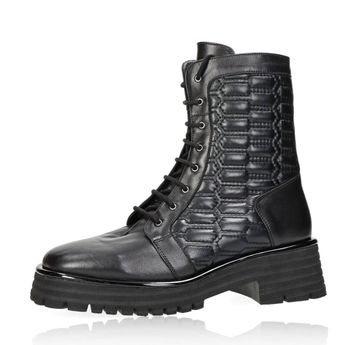 ETIMEĒ women's stylish zipped ankle boots - black