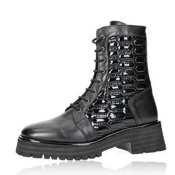ETIMEĒ women's stylish zipped ankle boots - black