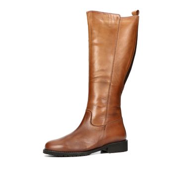 Robel women's leather zipper boots - brown