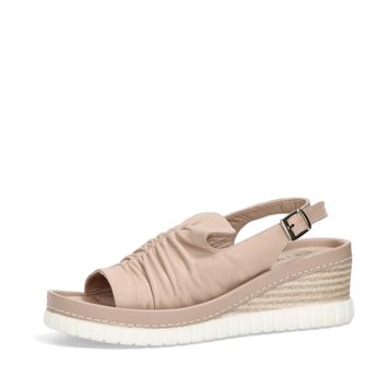 ETIMEĒ women&#039;s leather sandals - light pink