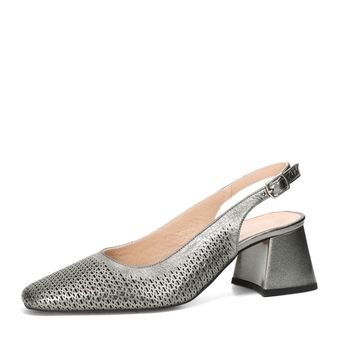 ETIMEĒ women&#039;s elegant heels slingback - metallic
