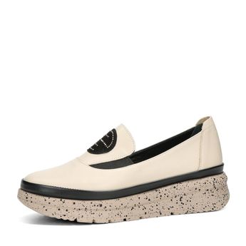 ETIMEĒ women&#039;s leather low shoes - beige