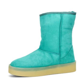 ETIMEĒ women's low winter boots - blue