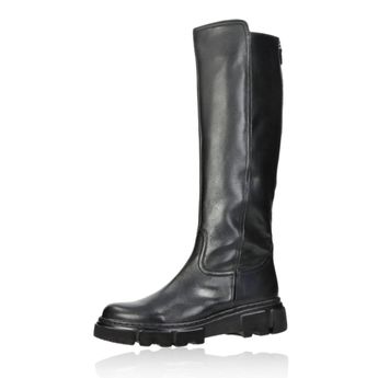 Gabor women's leather zipper boots - black