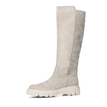 Gabor women's nubuck boots with zipper - grey