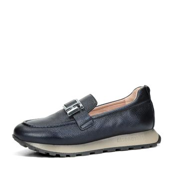 Hispanitas women&#039;s leather moccasins - dark blue