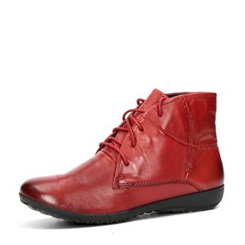 Josef Seibel women's leather ankle shoes - red