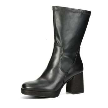 Marco Tozzi women's casual zipper boots - black