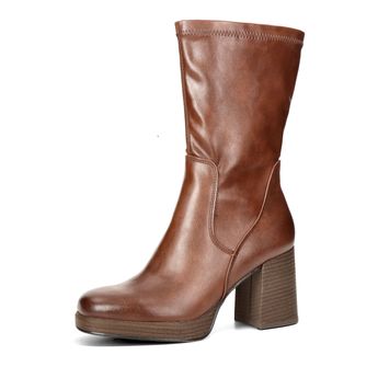 Marco Tozzi women's casual zipper boots - brown