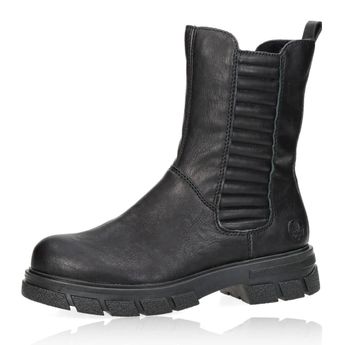 Rieker women's low boots with zipper - black