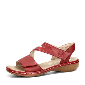 Rieker women&#039;s leather sandals - burgundy