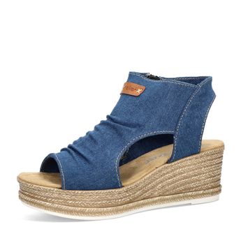 Rieker women&#039;s denim sandals - blue