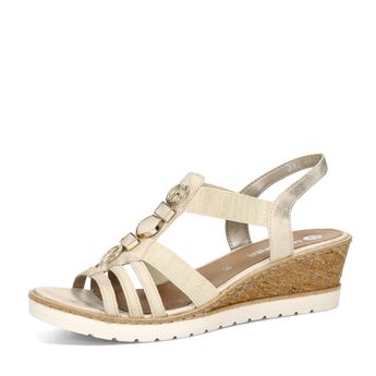 Remonte women&#039;s comfortable sandals - gold