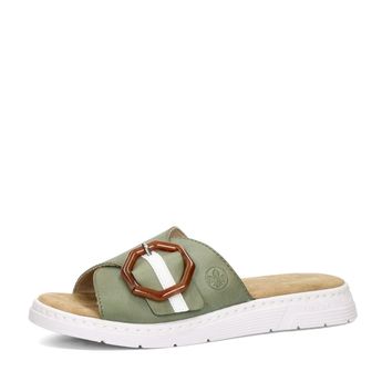 Rieker women&#039;s leather slippers - green