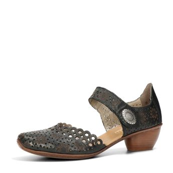 Rieker women&#039;s leather low shoes - black
