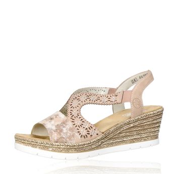 Rieker women&acute;s stylish wedge sandals - pink