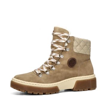 Rieker women´s warm lined ankle shoes - beige/brown