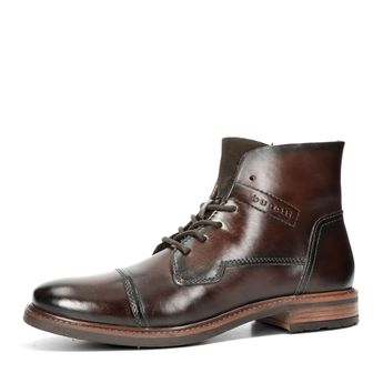 Bugatti men's leather ankle shoes - dark brown