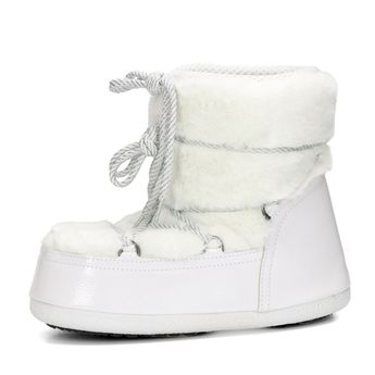 Robel women's stylish snow boots - white