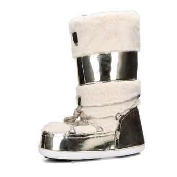 Robel women's stylish snow boots - gold