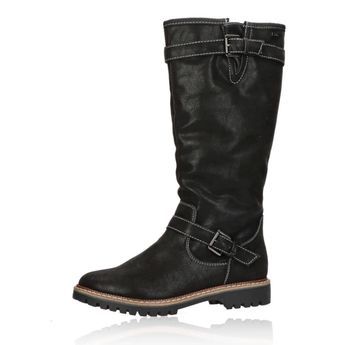 s.Oliver women´s casual zipper boots - black