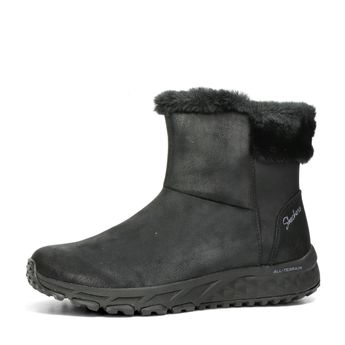 Skechers women's comfortable ankle boots with fur - black