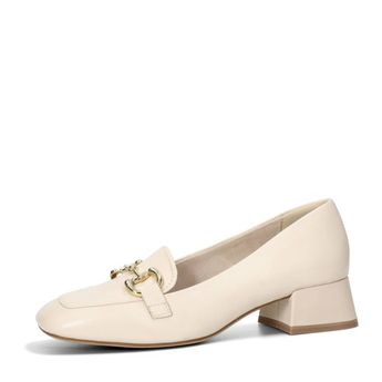 Tamaris women&#039;s leather low shoes - beige