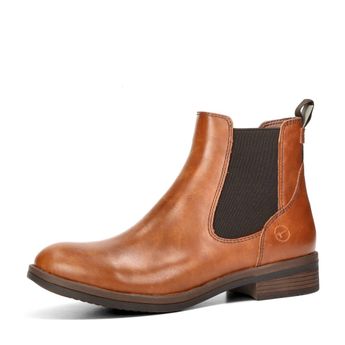Tamaris women's casual ankle boots - cognac brown