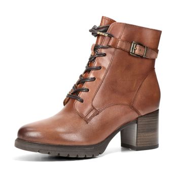 Tamaris women's leather ankle boots - brown