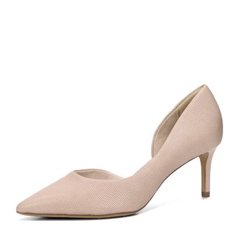 Tamaris women&#039;s leather pumps - light pink