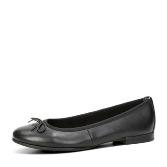 Tamaris women&#039;s leather ballerinas - black