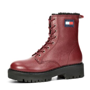Tommy Hilfiger women's warm lined ankle boots - burgundy