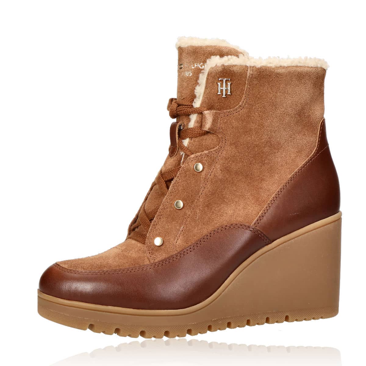 Tommy hilfiger clearance wedge boots